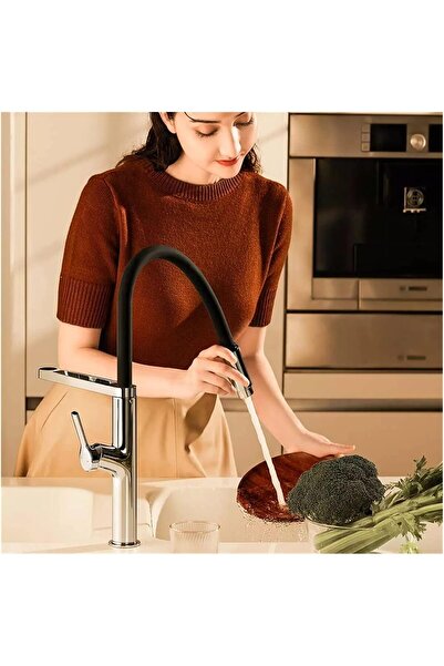 Boheme Black Flexible Pull-Out Kitchen Faucet