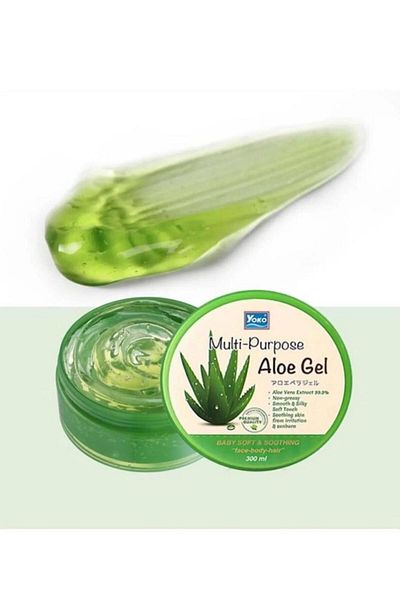 YOKO Soothing, Brightening Face, Body, Hair Gel with Aloe Vera, Chamomile and Cactus Extract