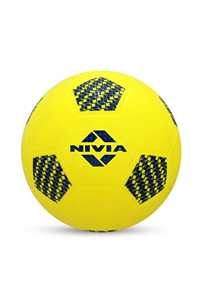 Nivia كرة القدم المنزلية | صفراء | مقاس 1 | مخيطة آليًا | كرة لعب هواية | كرة...