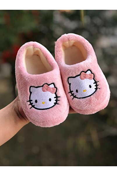 Bold Boutique Sevimli Kedi Figürlü Kışlık Babet Panduf Ev Botu Ev Ayakkabısı Kreş Ayakkabısı