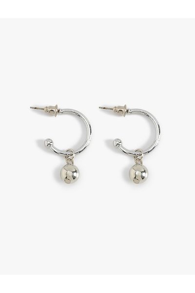 Koton Bead Detailed Hoop Earrings - Dangle Design