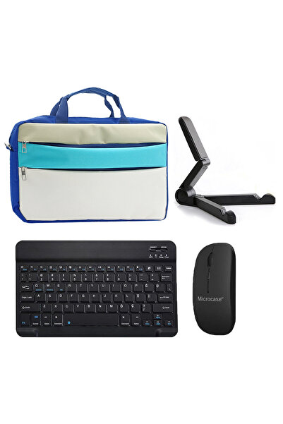 Microcase Huawei Matepad Pro 13.2'' ile uyumlu Tablet Çanta+Bluetooth Klavye+...