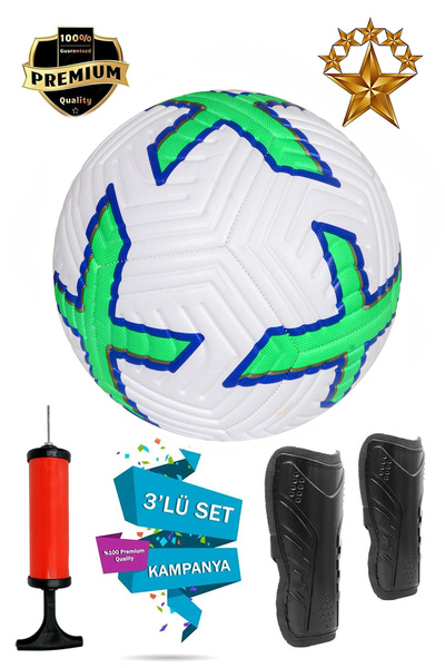 summitsport Orijinal Futbol Topu 3'Lü Set Dikişli Futbol Topu Sert Zemin Halı...