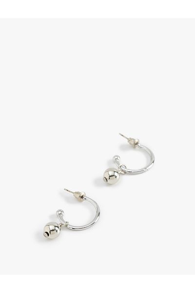 Koton Bead Detailed Hoop Earrings - Dangle Design