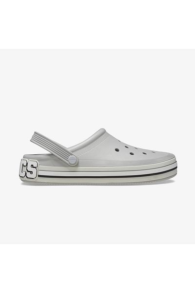 Crocs Offcourt Logo Clog Unisex Gray Slippers