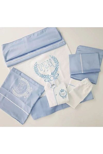 YASOM TASARIM Boy's Circumcision Embroidered Pique Set