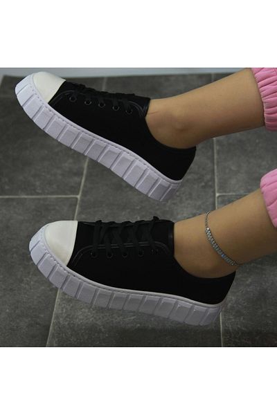 sefayol Pantofi sport pentru femei Galla Black White Talpa In