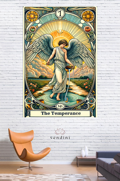 Vendini Tarot  Serisi Duvar Örtüsü Duvar Halısı Wall Tapestry