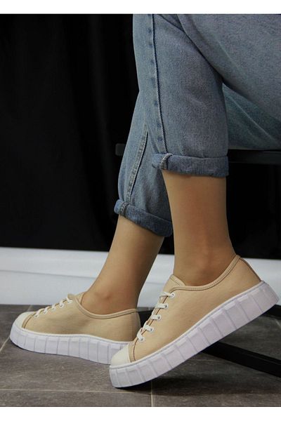 sefayol Pantofi sport de damă Galla Beige White Talpă In
