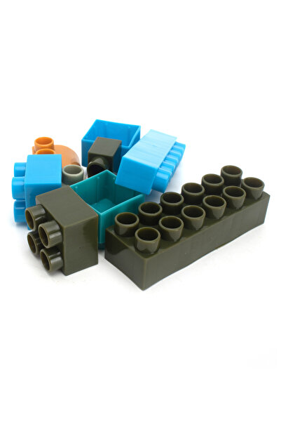 Fab N Funky 40 Piece Non-Toxic Building Block Set for Kids, Fun Builders Bright Colored Blocks