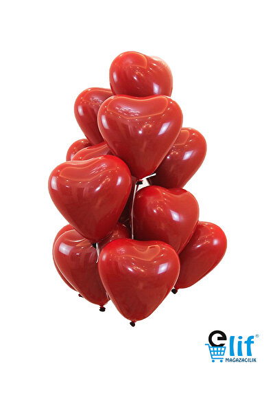 Elif mağazacılık بالون قلب 30 قطعة (12 بوصة)