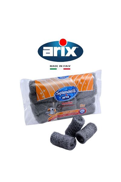 ARIX Splendelli Ultrafine Steel Wool Rolls - 12 PCS