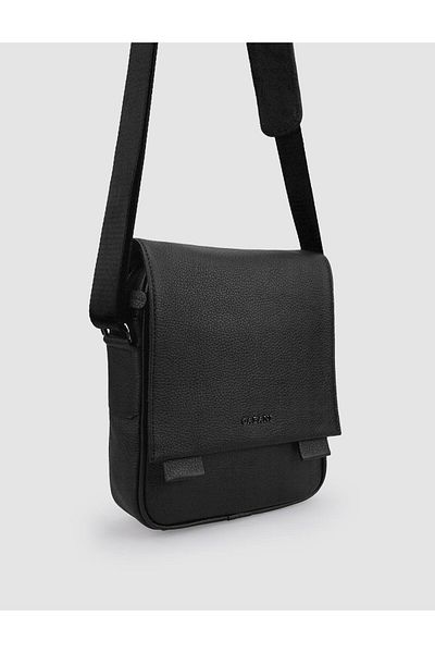 Cabani 100% Genuine Leather Black Messenger Bag