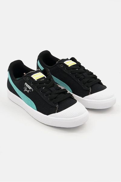 Puma Kids Boy Clyde Diamond Supply Lace Up Outdoor Shoes, Black Combo