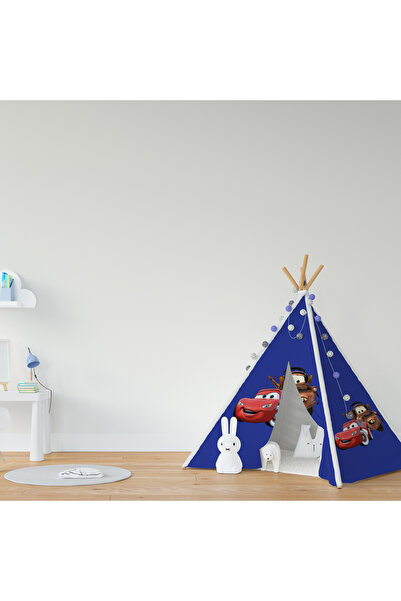 Şen Dekorasyon Çocuklar için Renkli Tema Arabalar Oyun Çadırı Minderli Eğlenc...