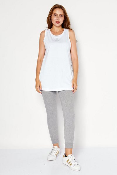 Aape By A Bathing Ape Women Crew Neck Sleeveless Brand Logo Tank Top, White