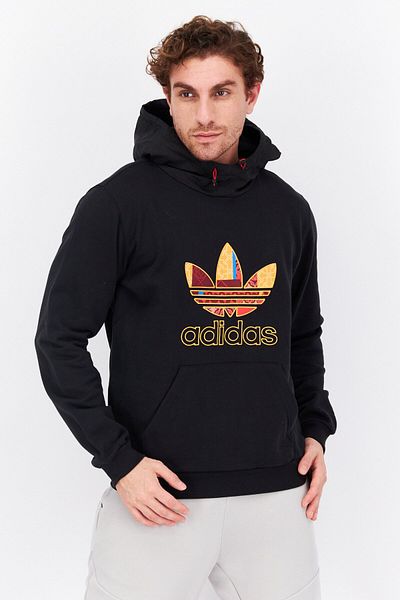 adidas Men Sportswear Fit Outdoor Hooded Sweatshirt, Black