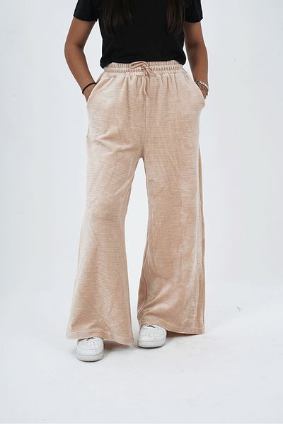 HayKids Girl's Spanish Leg Velvet Jogger Pants