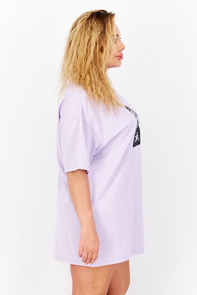 X-Girl Women Graphic Print Tee Mini Dress, Lilac