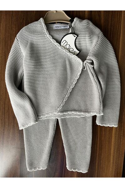 punch passion Unisex Baby Set - Knitted Bottom-Top Set, Luxury Outfit