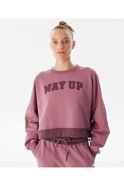 Twist Sweatshirt - Slogan Appliqued