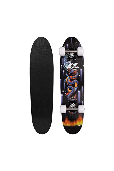 Nivia لوح تزلج صغير | 24 × 5.8 بوصة | مضاد للانزلاق | خشب القيقب/الألومنيوم |...