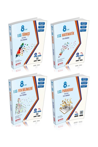 Zafer Yayınları 8. Sınıf LGS TÜRKÇE + MATEMATİK + FEN BİLİMLERİ + PARAGRAF So...