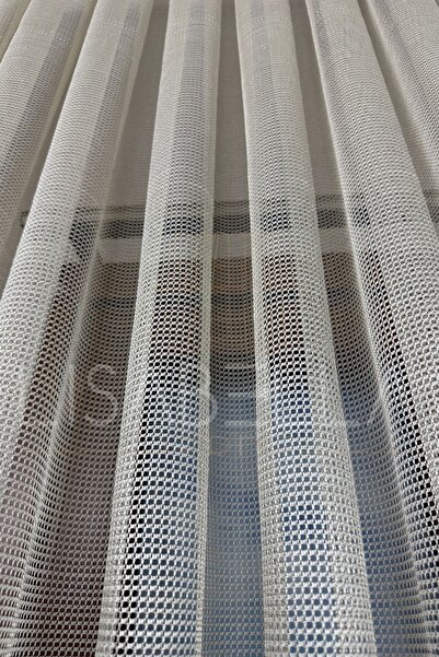 LisabellaHome Elegance Sparkle Capuccino Honeycomb Tulle Extrafor Stitched No Pleat