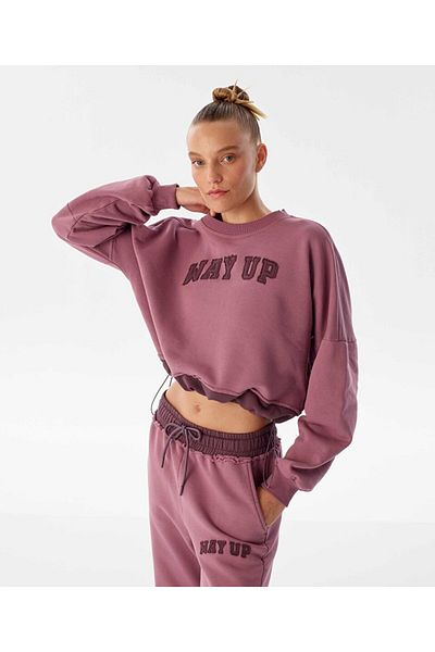 Twist Sweatshirt - Slogan Appliqued