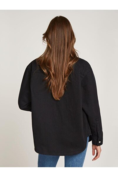 Calvin Klein Kadın Casual Gömlek - Siyah