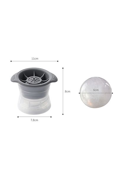 Generic Ice ball maker mold big cyan color