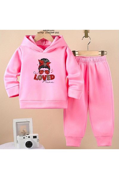 BENROMA Set de trening pentru copii cu imprimeu Loved - Produs oversize unisex
