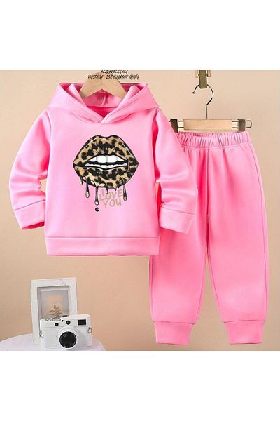 BENROMA Set de trening pentru copii cu model leopard - Produs oversize unisex