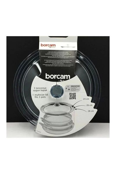 Paşabahçe 590280   Borcam Pot Lid - 24-26-28cm Single Set