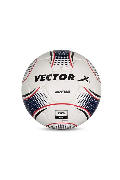 Vector X Arena Football | White/blue | Size 5 | Pu | Professional Soccer Ball | Latex Bladder