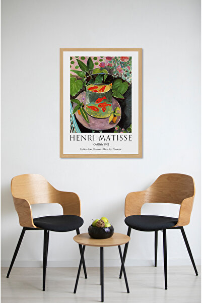 kutuTR Dekorize Mdf  3 mm Çerçeve Görünümlü Henri Matisse Tablo 30405