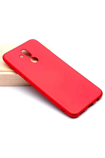 Techaks حافظة هواوي ميت 20 لايت ذات ملمس ناعم وملون من السيليكون الناعم - أحمر