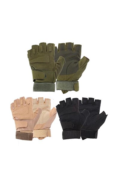 ASNEOSS Strongclaw Taktik Eldiven Asker/Polis/Extrem Sporlar Eldiveni Kesik Parmak