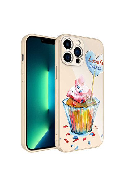 Hatreds iPhone 13 Pro Kılıf Desenli İçi Kadife Kamera Korumalı Darbe Emici Si...