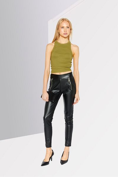 Michael Kors Women Regular Fit Solid Pants, Black