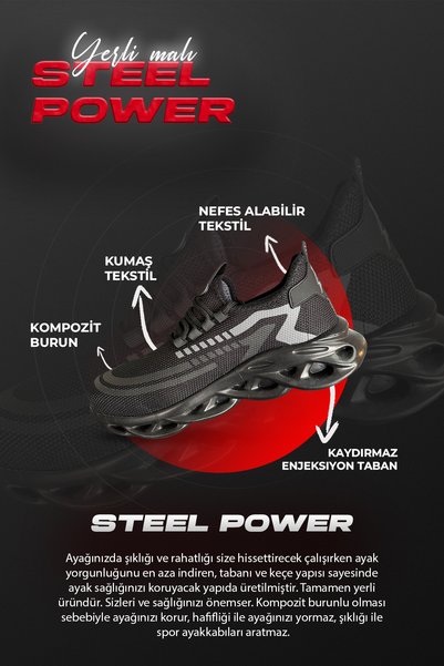 SteelPower Kompozit Burunlu İş Ayakkabısı