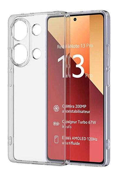 Evax (TIPALI ŞEFFAF) Xiaomi Redmi Note 13 Pro 4g Kamera Koruyuculu Şarj Yeri ...