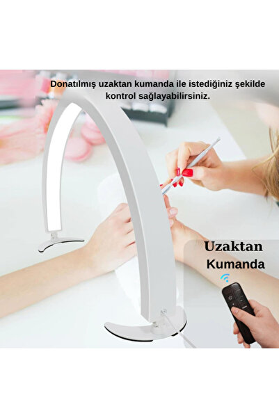 SMAYLİNG Katlanabilir Masa Üstü Ay Lambası 36 Yükseklik 73 En Kumandalı Kirpi...