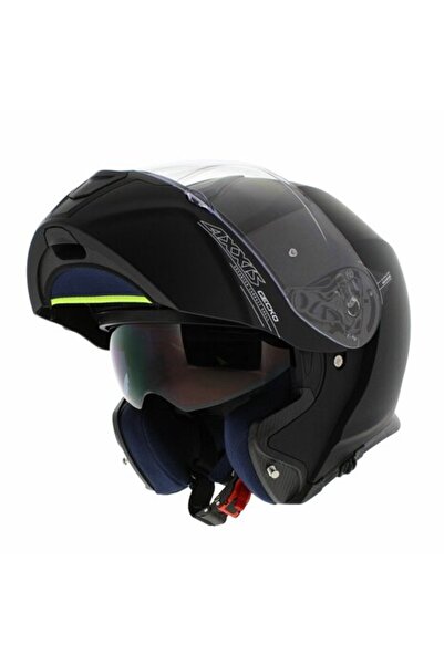 AXXIS Axxıs Gecko Sv A1 Çene Açılır Motosiklet Kask Mat Siyah XL