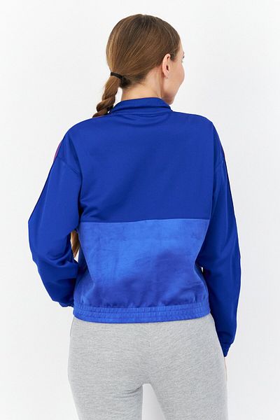 Adidas Originals Women Sportswear Fit Training Sweatshirt, Blue Combo