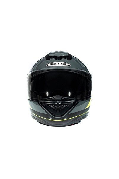 ZEUS ZS-3050 BE7 Grey Fluo Yellow Çene Açılır Kask
