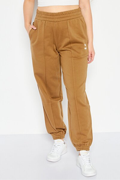 Puma Women Relaxed Fit Outdoor Sweatpants, Tan