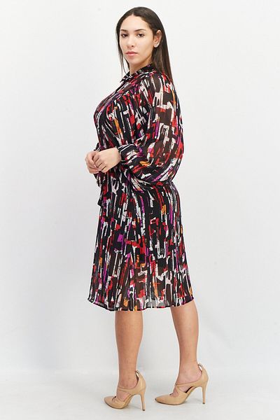 Esprit Women Allover Print Midi Dress, Black Combo