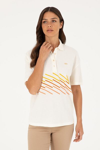 U.S. Polo Assn. U.S. Polo. Assn. Women's Ecru T-Shirt 50283373