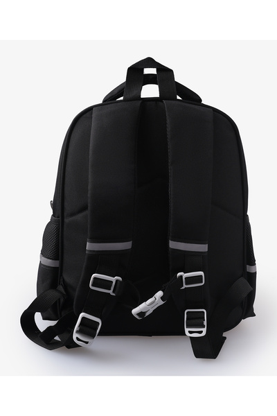 Fab N Funky Heavy Tool Theme Backpack, Adjustable Shoulder Strap, Zipper Closure, 5 Years+, Black - 15 Inches